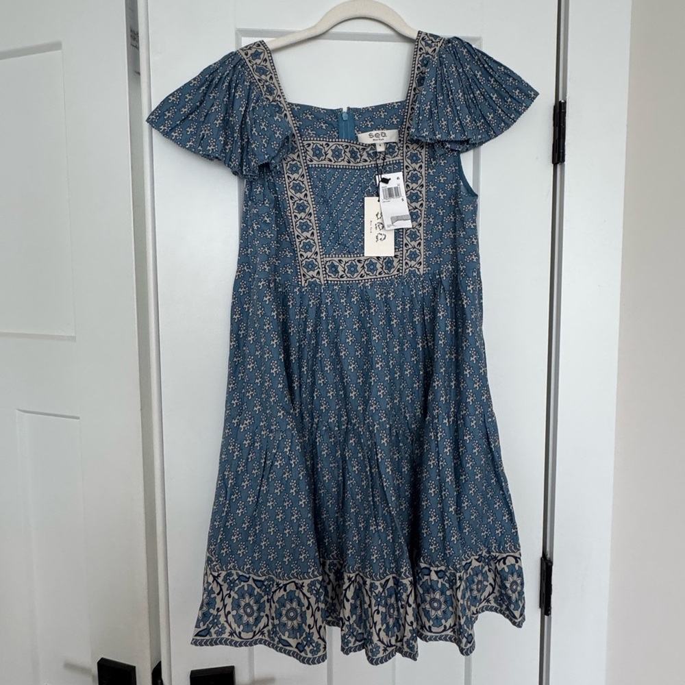 Sea New York Flutter Sleeve Mini Dress